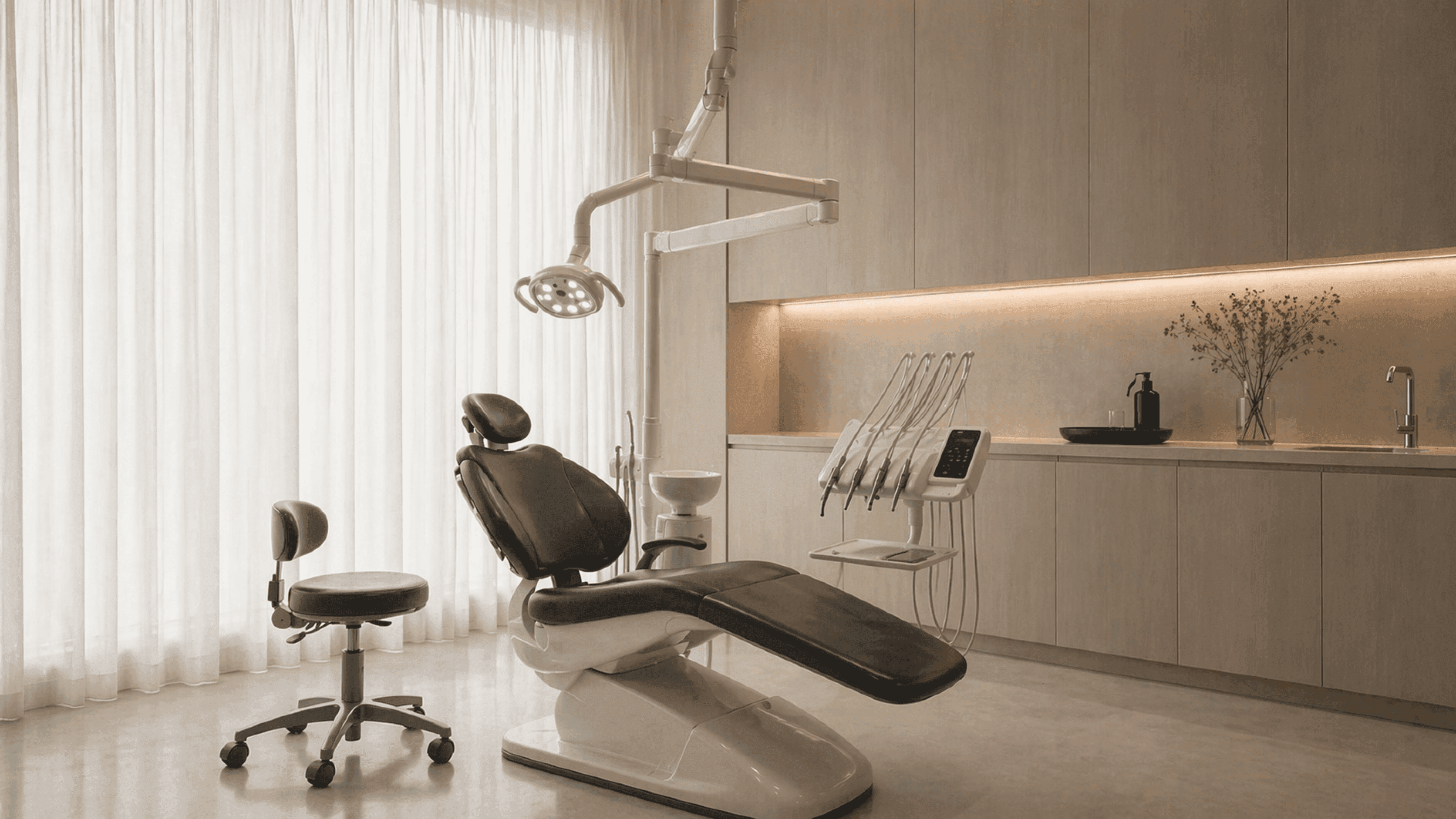 A calm dental treatment setting — illustrative image